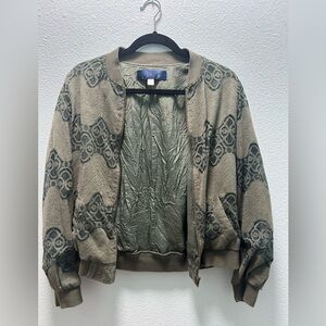 Unbranded Stylish Olive Green Laced Women's Jacket - Size Small